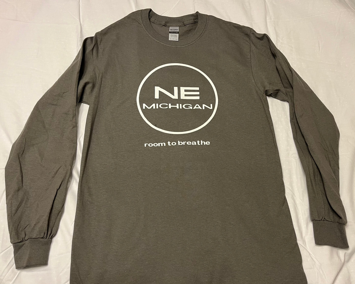 NE Michigan Long Sleeve T-Shirt: Charcoal (2XL)