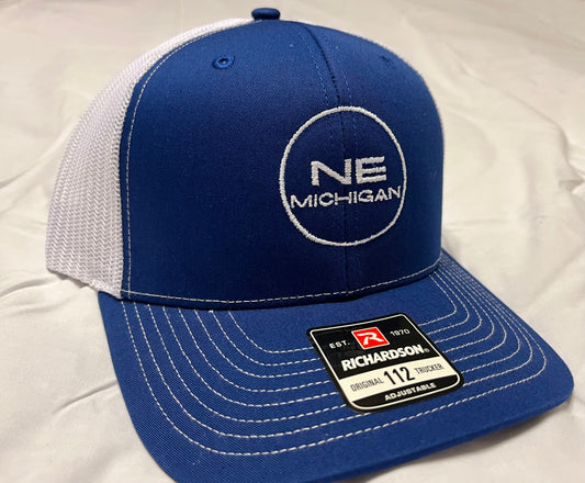 NE Michigan Trucker Hat: Royal Blue