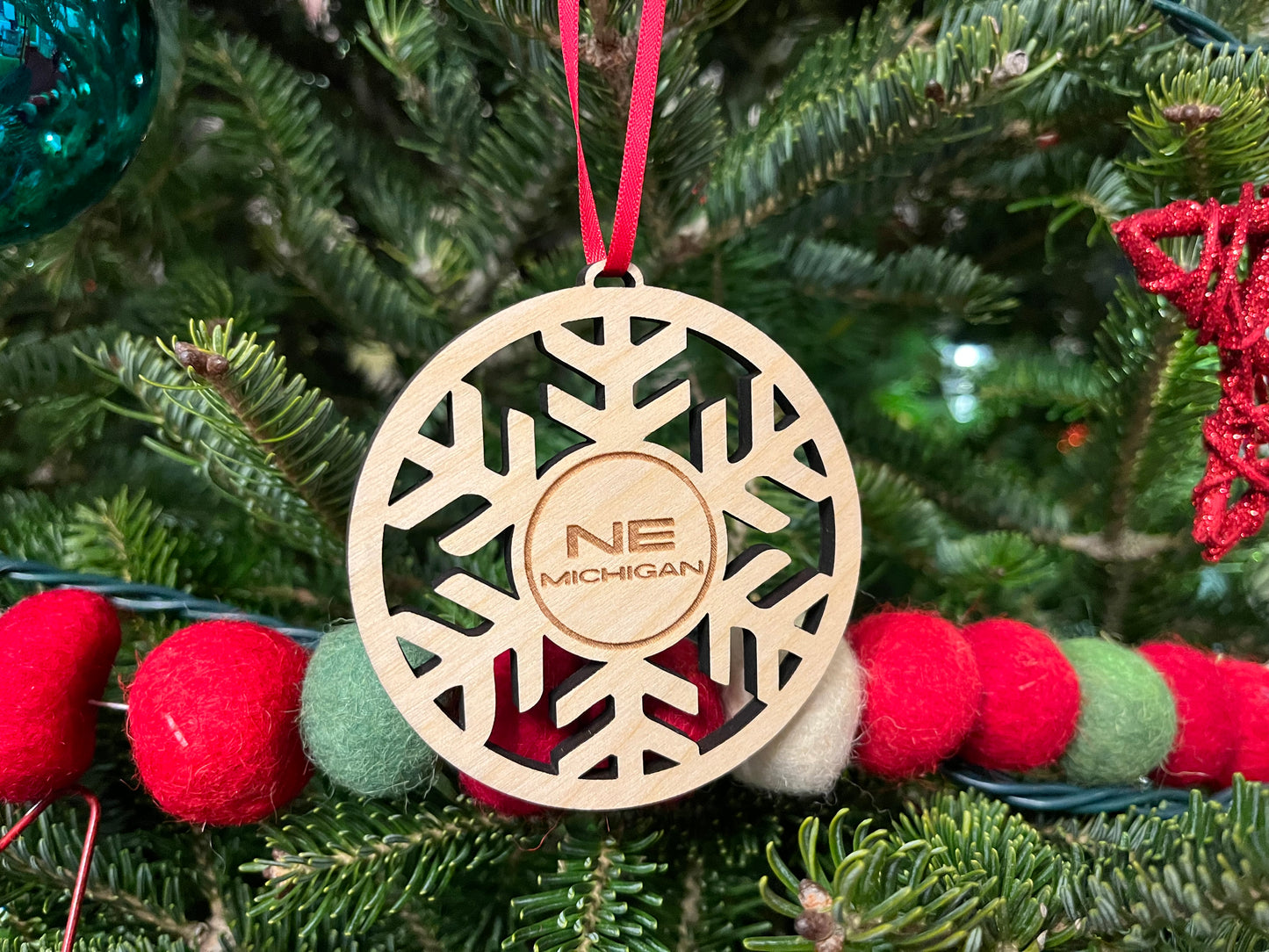 NE Michigan Snowflake Ornament