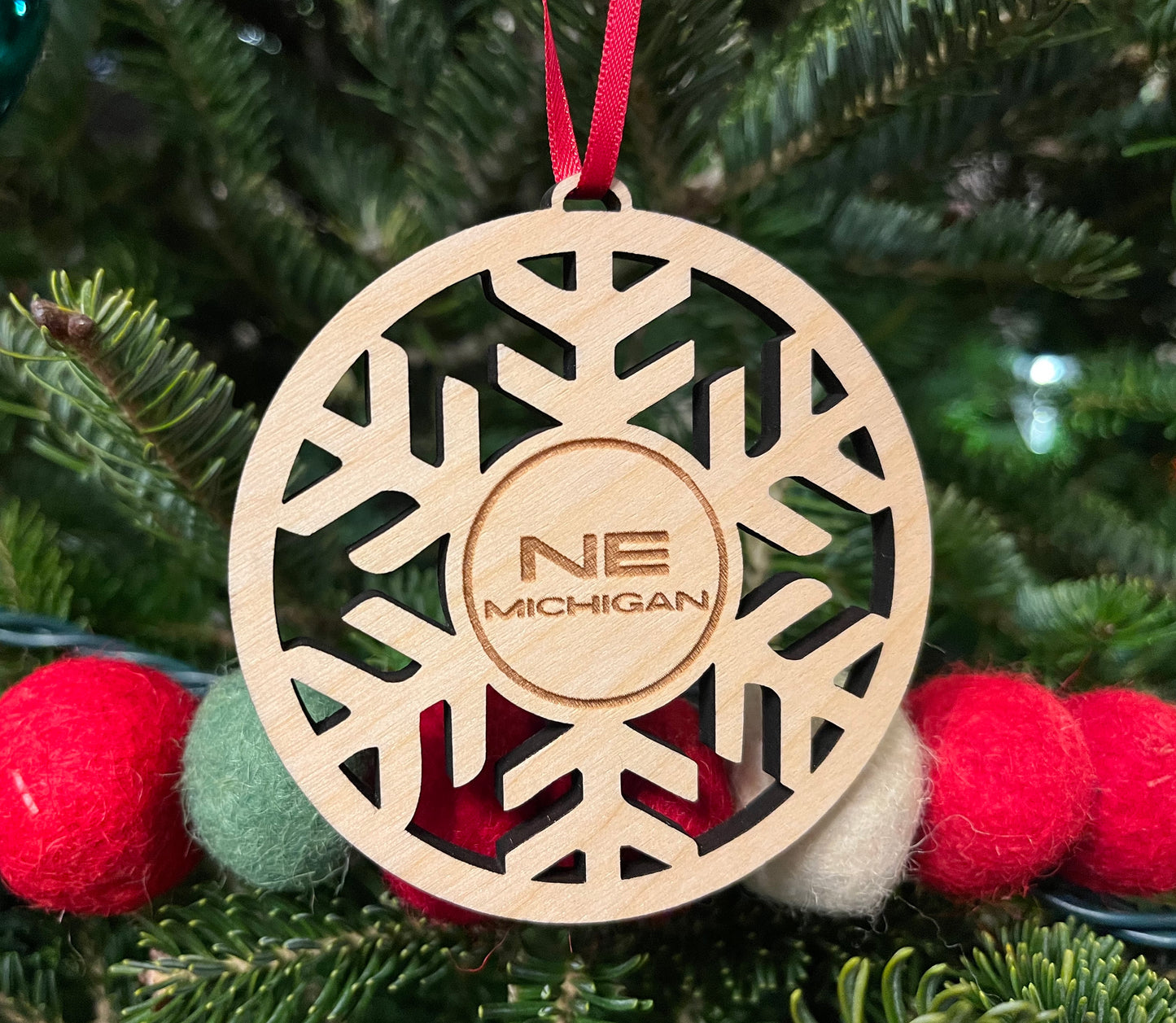 NE Michigan Snowflake Ornament